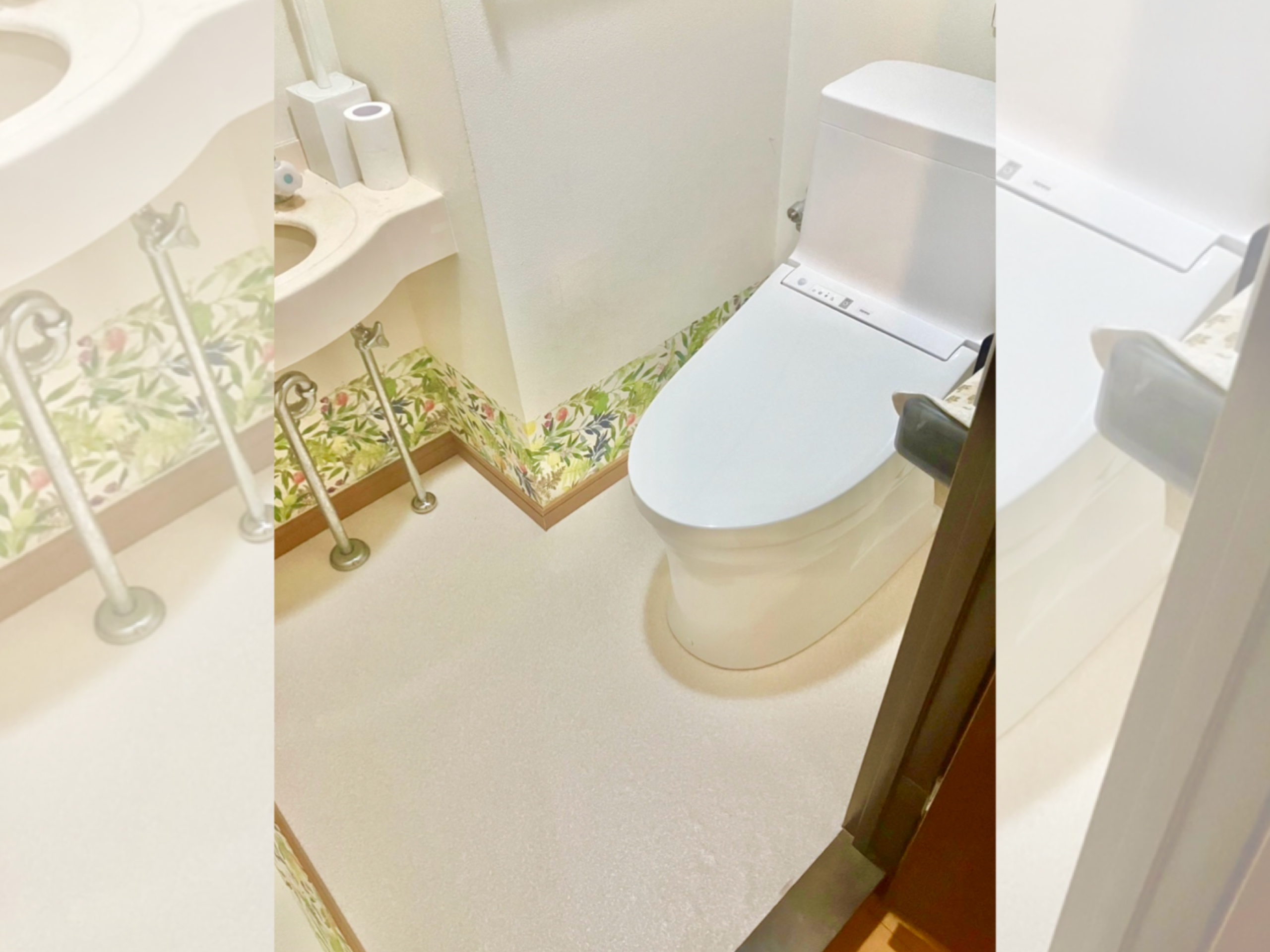 トイレ便器の交換と同時に床の貼り替え - YS設備