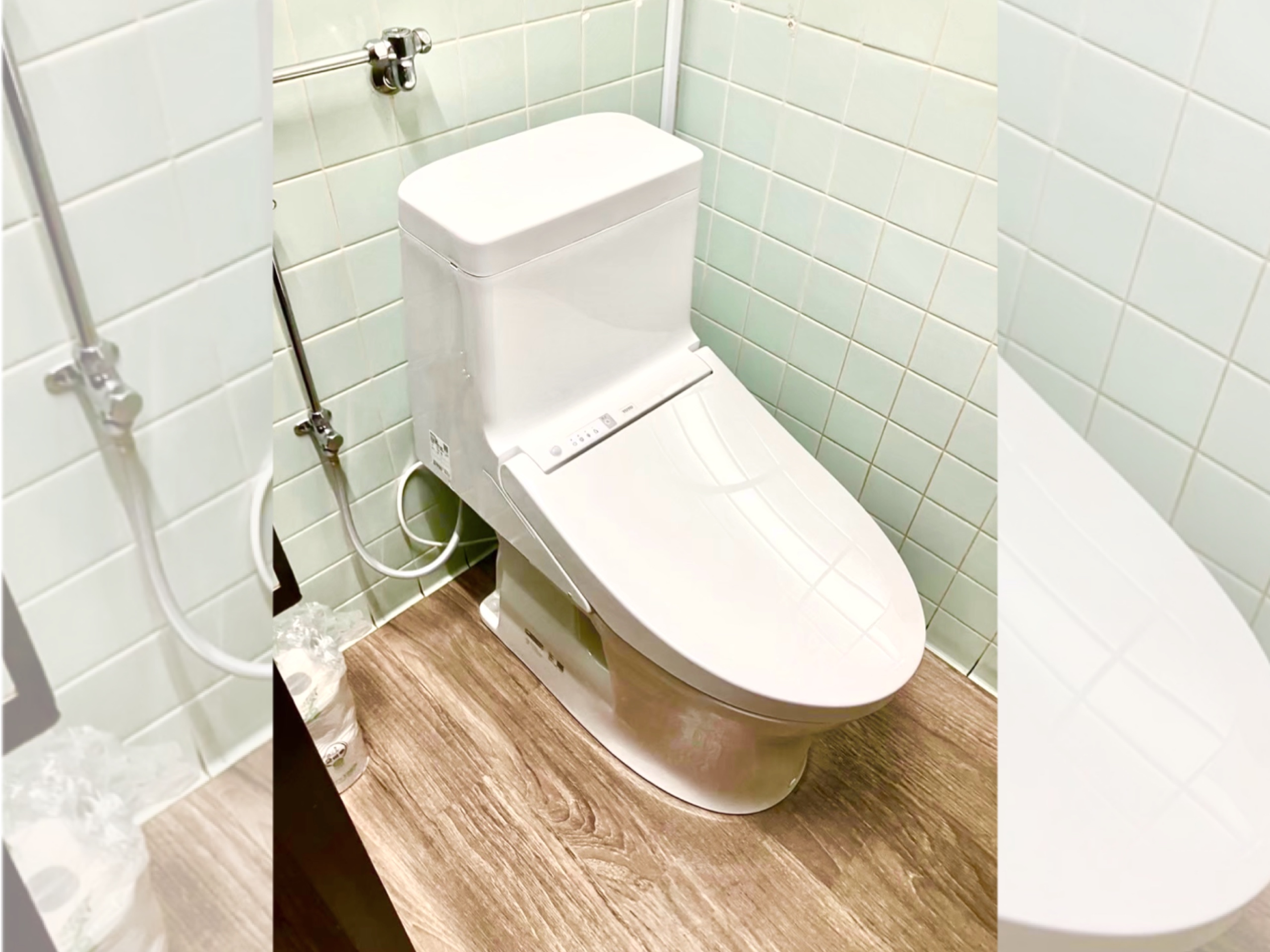 ウォシュレット付き　トイレ ウォシュレット一体形便器ZX/注文住宅/TOTO/こどもと暮らす